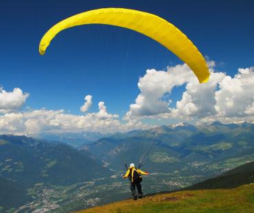 Volo in parapendio in Chimgan